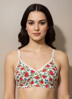 Floral Print Bra